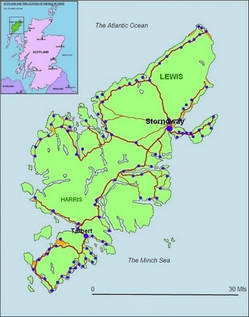 Isle of Lewis Location & Townships Stornoway Facilities
